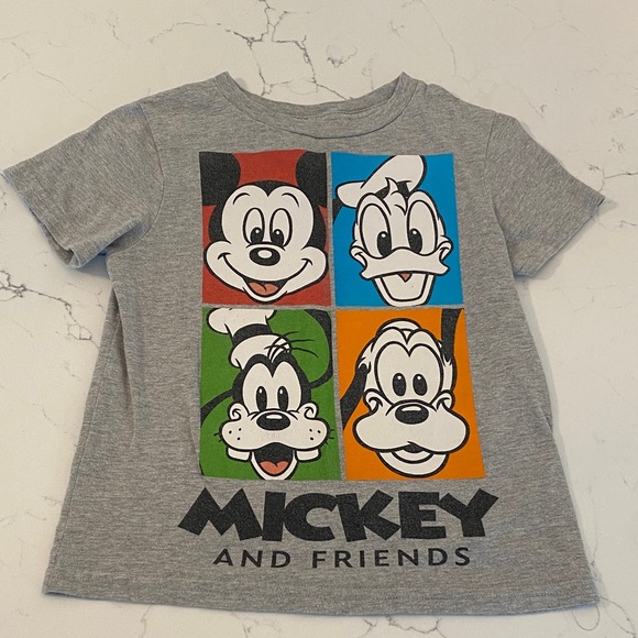 Mickey and Friends Gray Kids T-Shirt - Picture 1 of 3